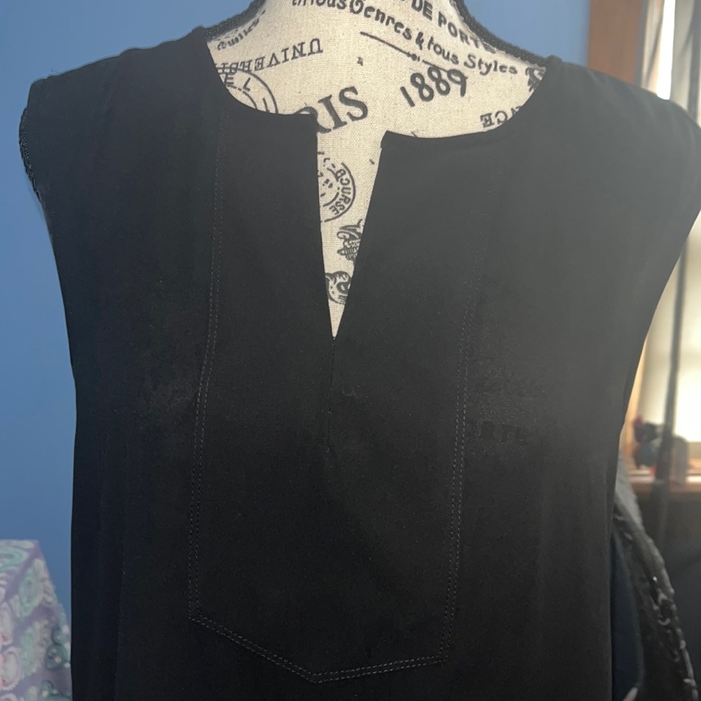J. Crew Black Sleeveless Top